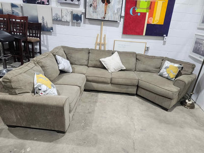 Huge Ashley 4-Piece Sectional Sofa with Right Facing Cuddler - 2015