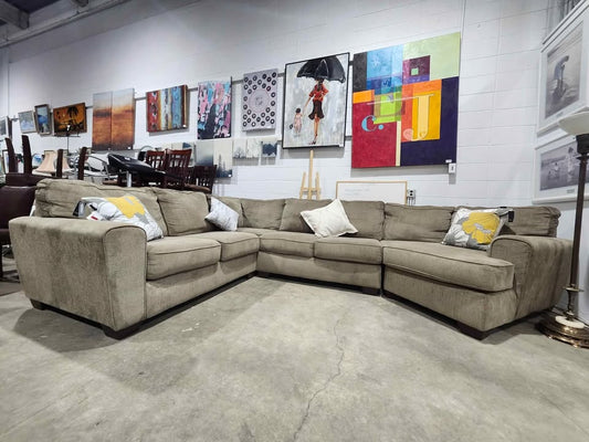 Huge Ashley 4-Piece Sectional Sofa with Right Facing Cuddler - 2015