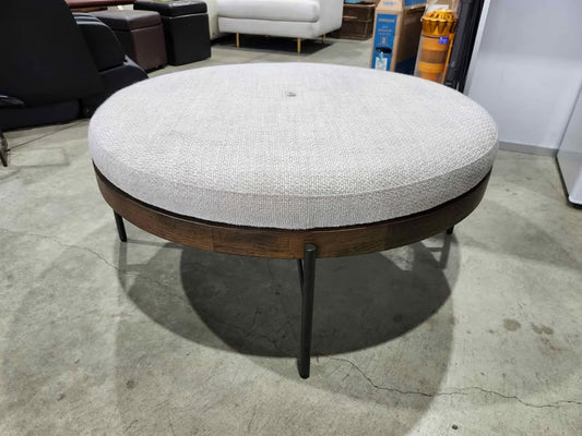 Urban Barn Claremont Round Ottoman 39" - Wyn Snow