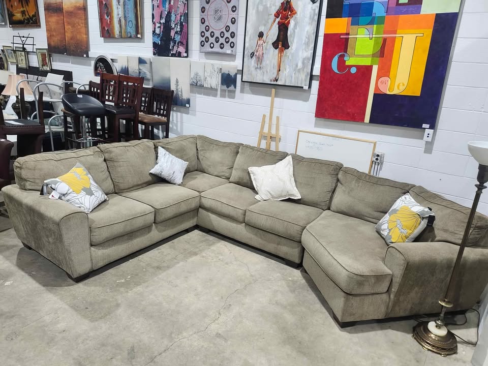 Huge Ashley 4-Piece Sectional Sofa with Right Facing Cuddler - 2015