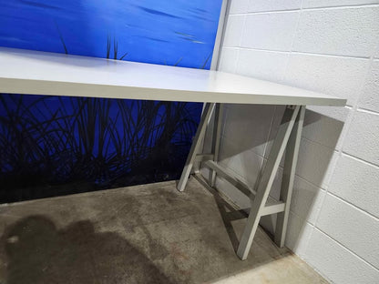 Large White Trestle Table