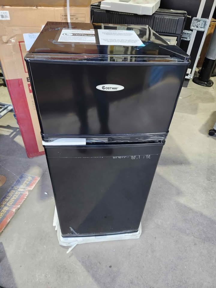 New! Costway 2-Door 3.4 cu ft. Compact Mini Refrigerator Freezer Cooler - 2 Available