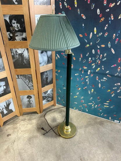 Vinatge Green Floor Lamp