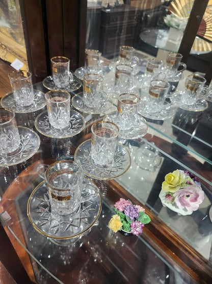 8-Piece Glass Turkish Tea Set