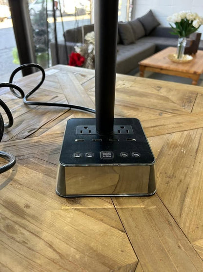Smart Table Lamp - 4 USB ports and Power Outlets