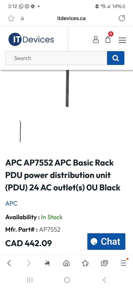 APC AP7552 Basic Rack PDU power distribution unit (PDU) 24 AC outlet - 2 Available