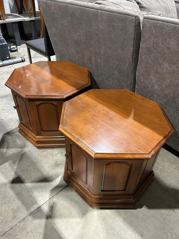 Octagonal Night Stand/Side Table - 2 Available