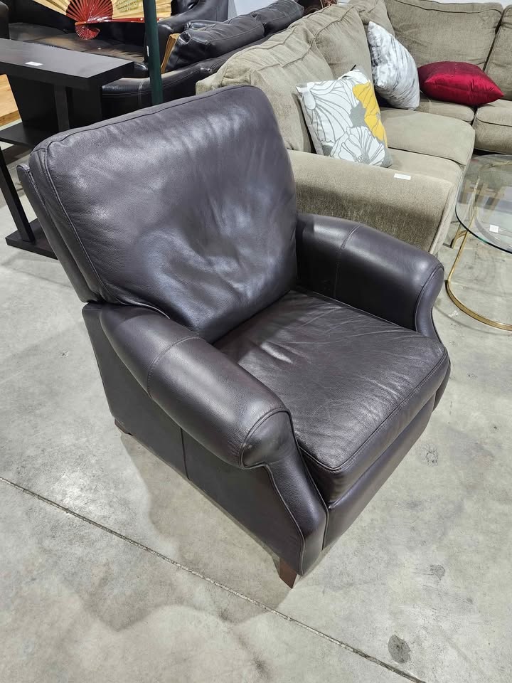 Fully Reclining Leather Armchair