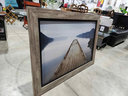Wooden Pier Framed Art Print