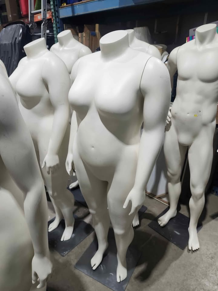 Retail Quality Full Body Mannequins with Stands - 11 Available M/F