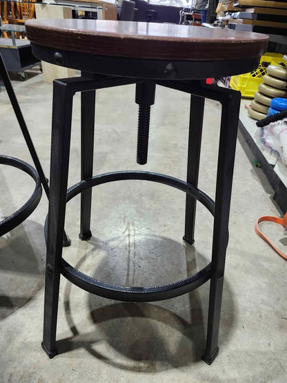 Adjustable Corkscrew Swivel Counter/Bar Stool - 2 Available