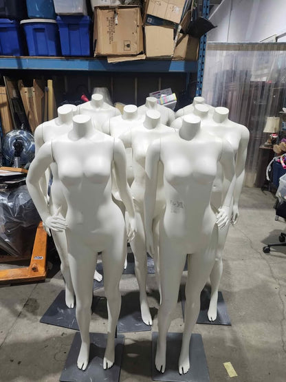 Retail Quality Full Body Mannequins with Stands - 11 Available M/F