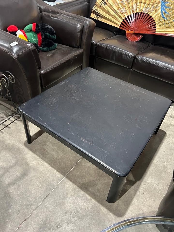 Black Square Coffee Table