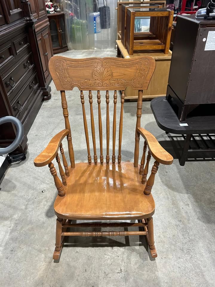 Vintage Wooden Rocking Chair