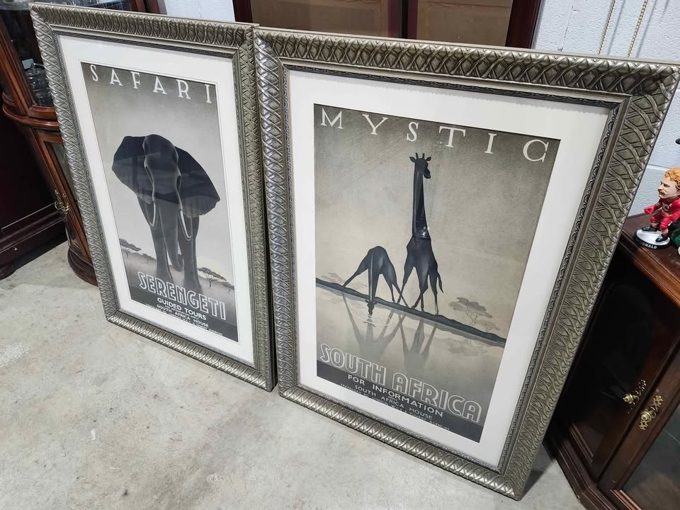 Steve Forney Framed African Safari Framed Posters/Prints 33x47"