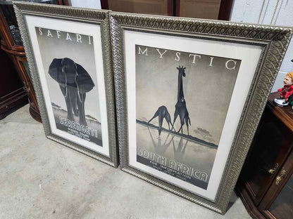Steve Forney Framed African Safari Framed Posters/Prints 33x47"