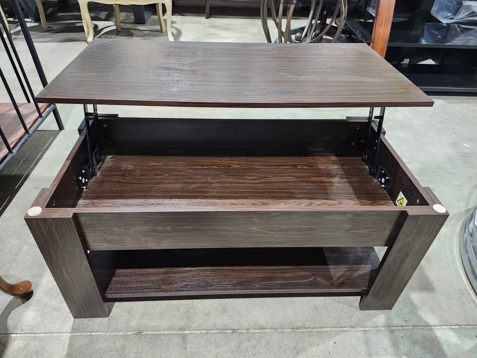 Fujian Lift Top Coffee Table with Storage - Espresso