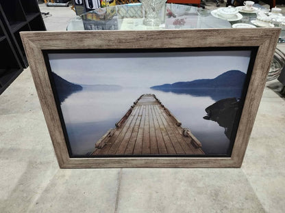 Wooden Pier Framed Art Print