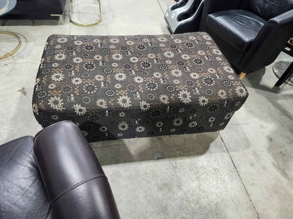 Unique Pattern Fabric Storage Ottoman