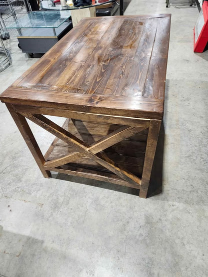 Large Rustic Farmhouse Homemade Wooden Table