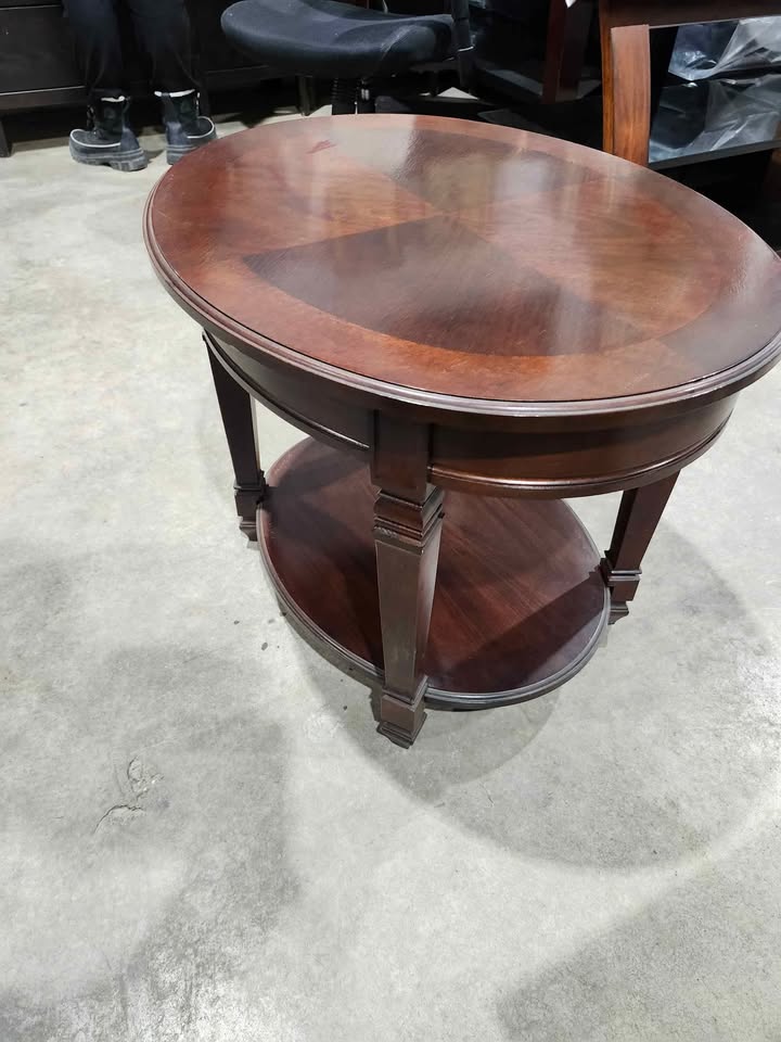 Oval Solid Wooden Deilcraft Project Side Table