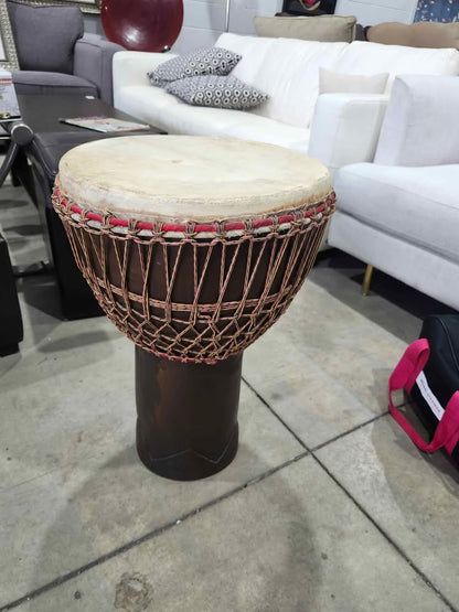 Large Solid Wood African Djembe Hand Drum