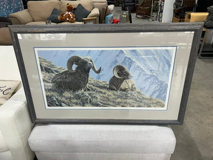 Bighorn Sheep Landscape on Frame