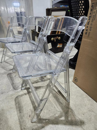 Folding Chair - Crystal Clear Illusion - 3 Available