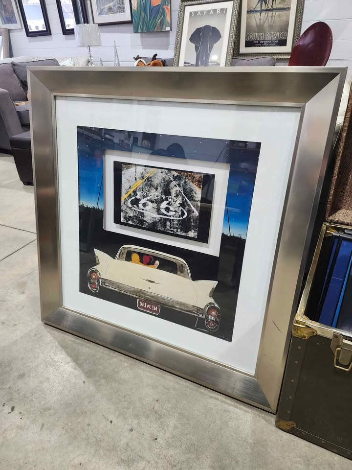 " Drive In " 3D Framed Artwork by KC Haxton