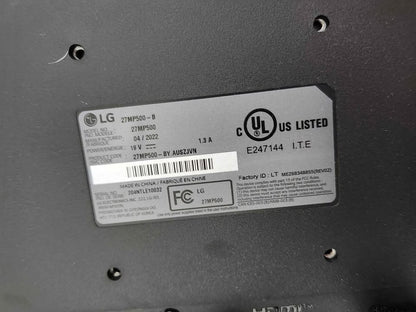 LG 27" IPS Full HD Display Monitor