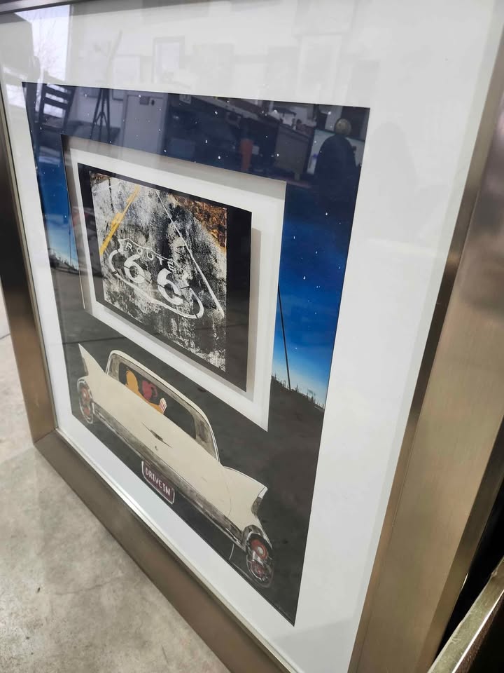 " Drive In " 3D Framed Artwork by KC Haxton