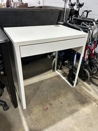 IKEA MICKE white desk + chair