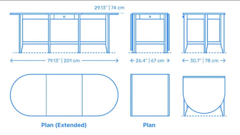 Ikea GAMLEBY Extendable Dining Table