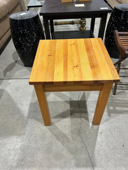 Small Side Table - Yellow/Wood