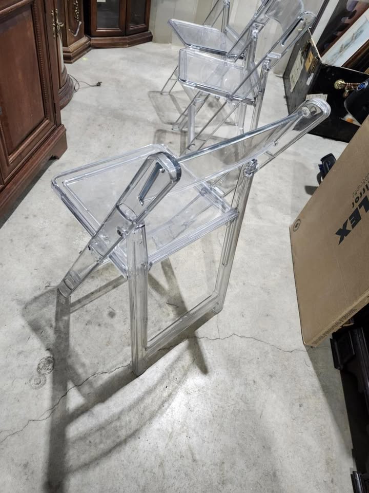 Folding Chair - Crystal Clear Illusion - 3 Available