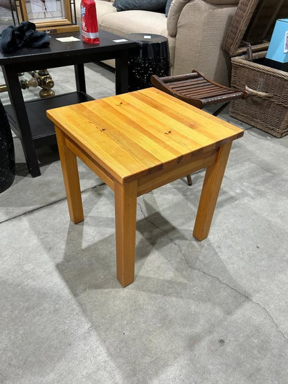 Small Side Table - Yellow/Wood