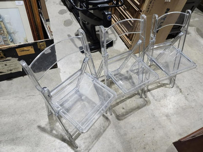 Folding Chair - Crystal Clear Illusion - 3 Available