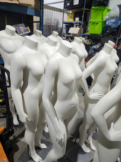 Retail Quality Full Body Mannequins with Stands - 11 Available M/F