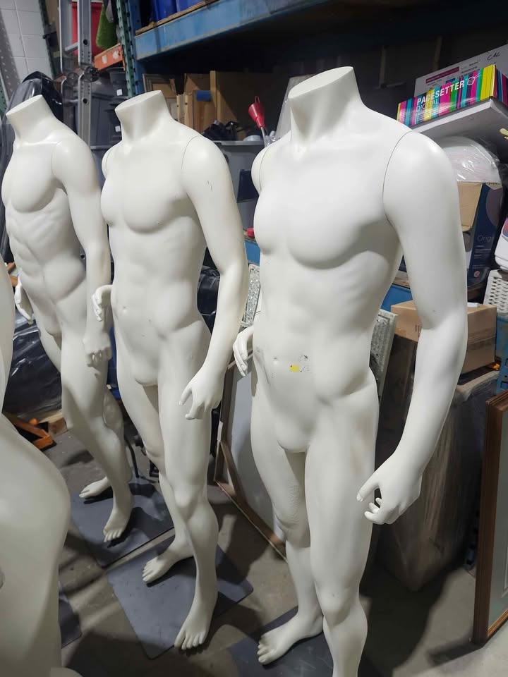 Retail Quality Full Body Mannequins with Stands - 11 Available M/F