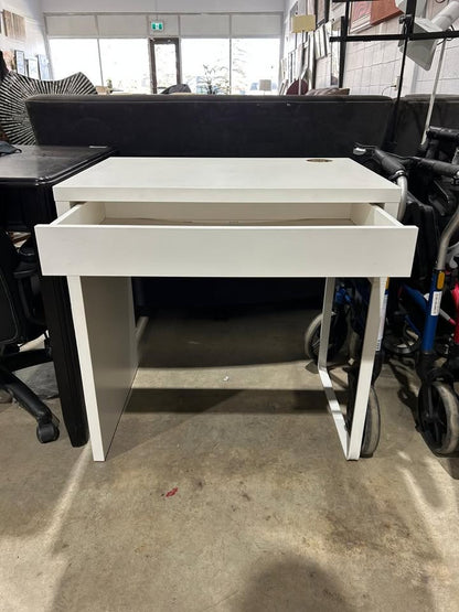 IKEA MICKE white desk + chair