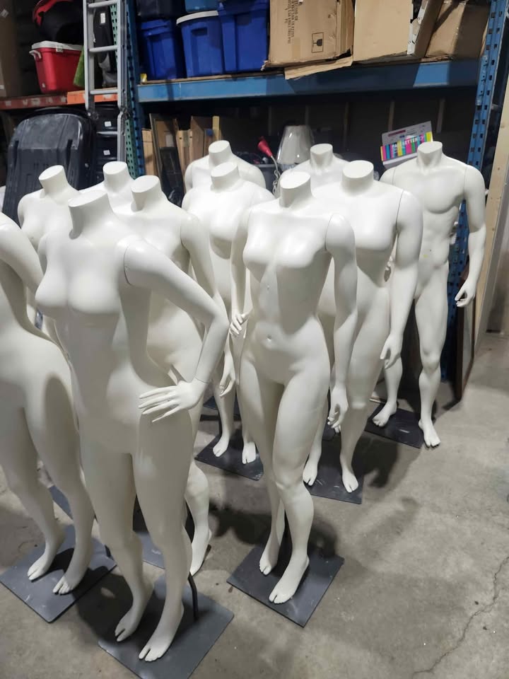 Retail Quality Full Body Mannequins with Stands - 11 Available M/F
