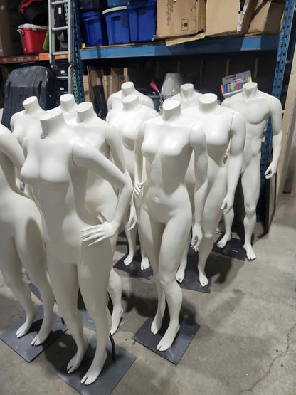 Retail Quality Full Body Mannequins with Stands - 11 Available M/F