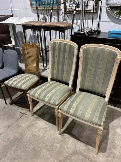 Vintage Upholstered Dinnig Chairs - 3 Available