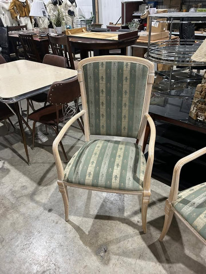 Vintage Upholstered Arm Chairs - 2 Available