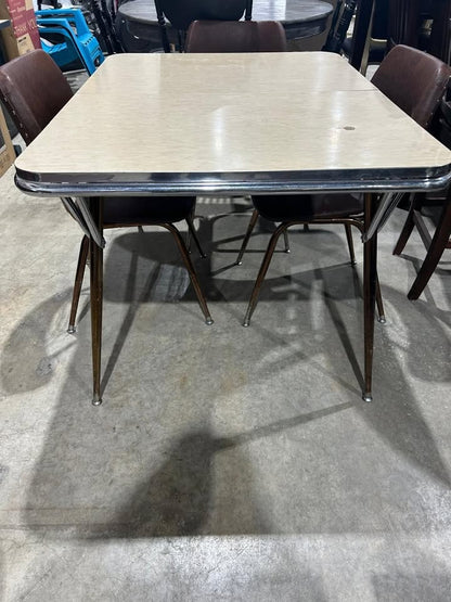 Vintage Retro 60's-70's Dinning table + 4 Chairs