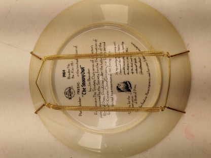 1989 The Snowy Owl Collector Plate W/ Certificate