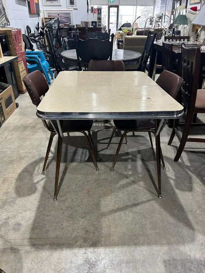Vintage Retro 60's-70's Dinning table + 4 Chairs