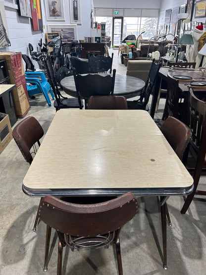 Vintage Retro 60's-70's Dinning table + 4 Chairs