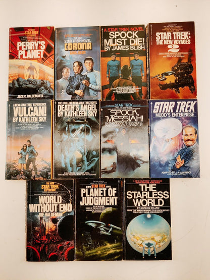 Star Trek Lot of 11 Paperback Vintage Books 1970s-1980s