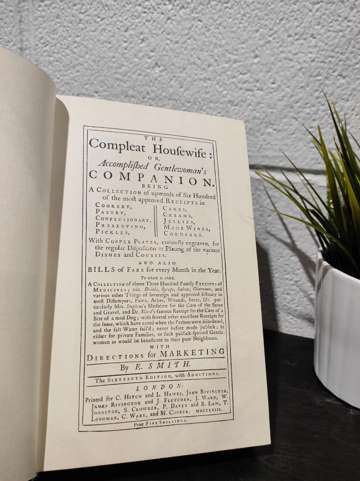 The Compleat Housewife by Eliza Smith 1994
